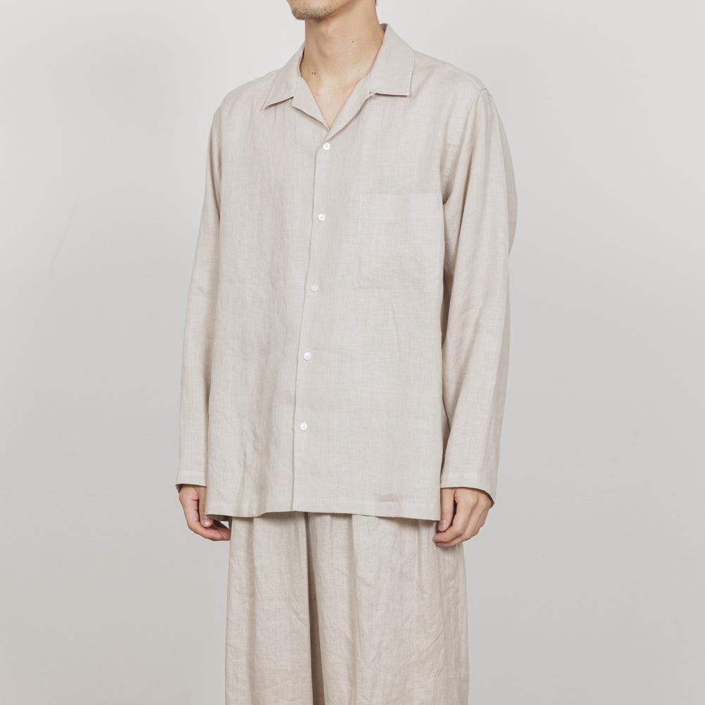 COMFORT FIT OPEN COLLAR SHIRT HEMP