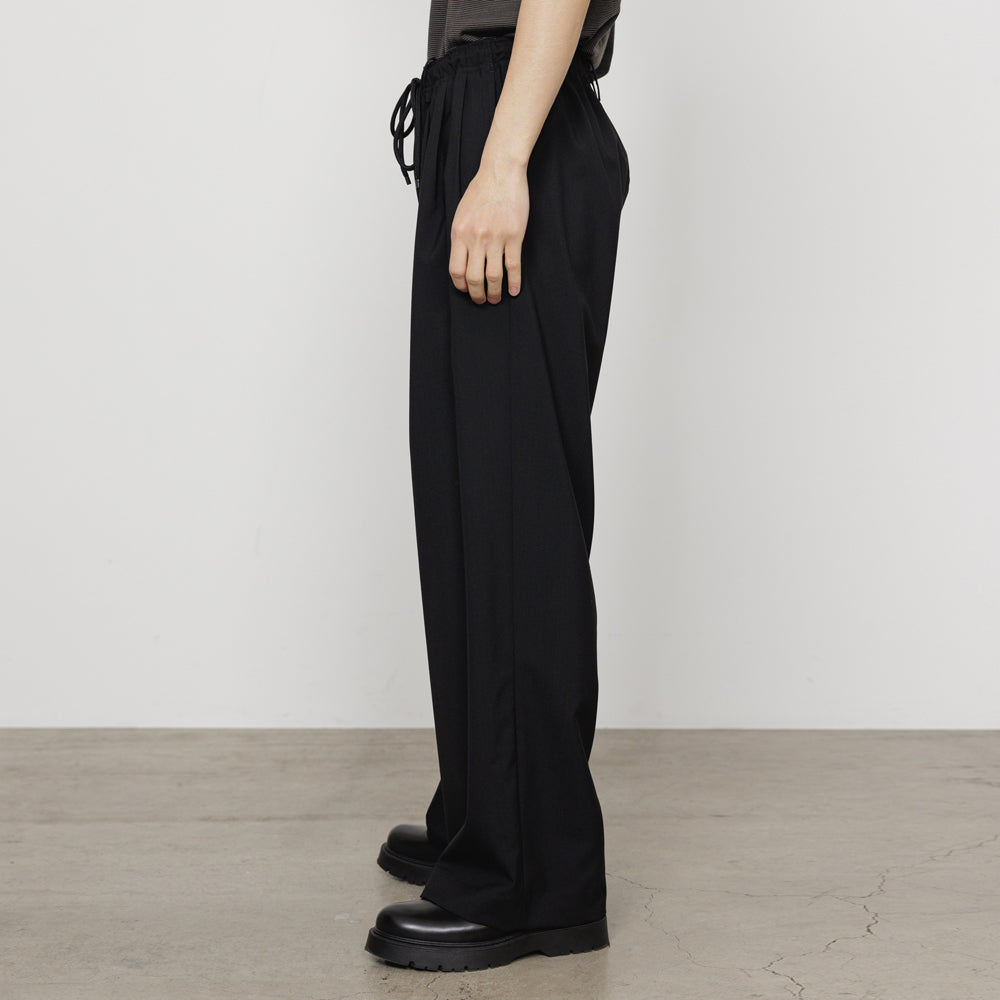 TRIPLE PLEATED EASY TROUSERS ORGANIC WOOL 2/80 TROPICAL