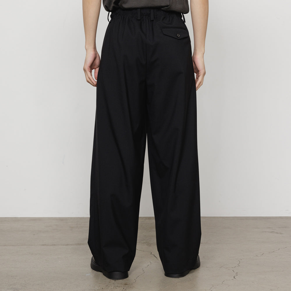 TRIPLE PLEATED EASY TROUSERS ORGANIC WOOL 2/80 TROPICAL