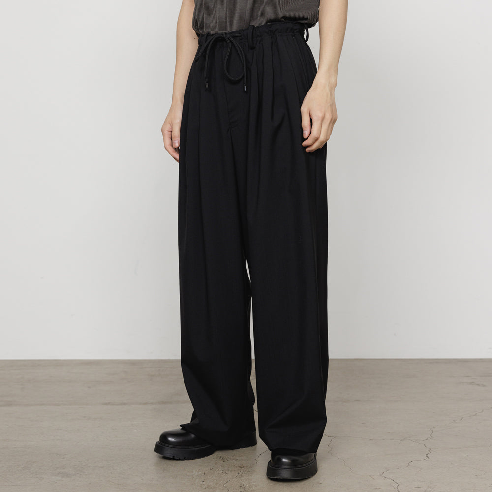 TRIPLE PLEATED EASY TROUSERS ORGANIC WOOL 2/80 TROPICAL