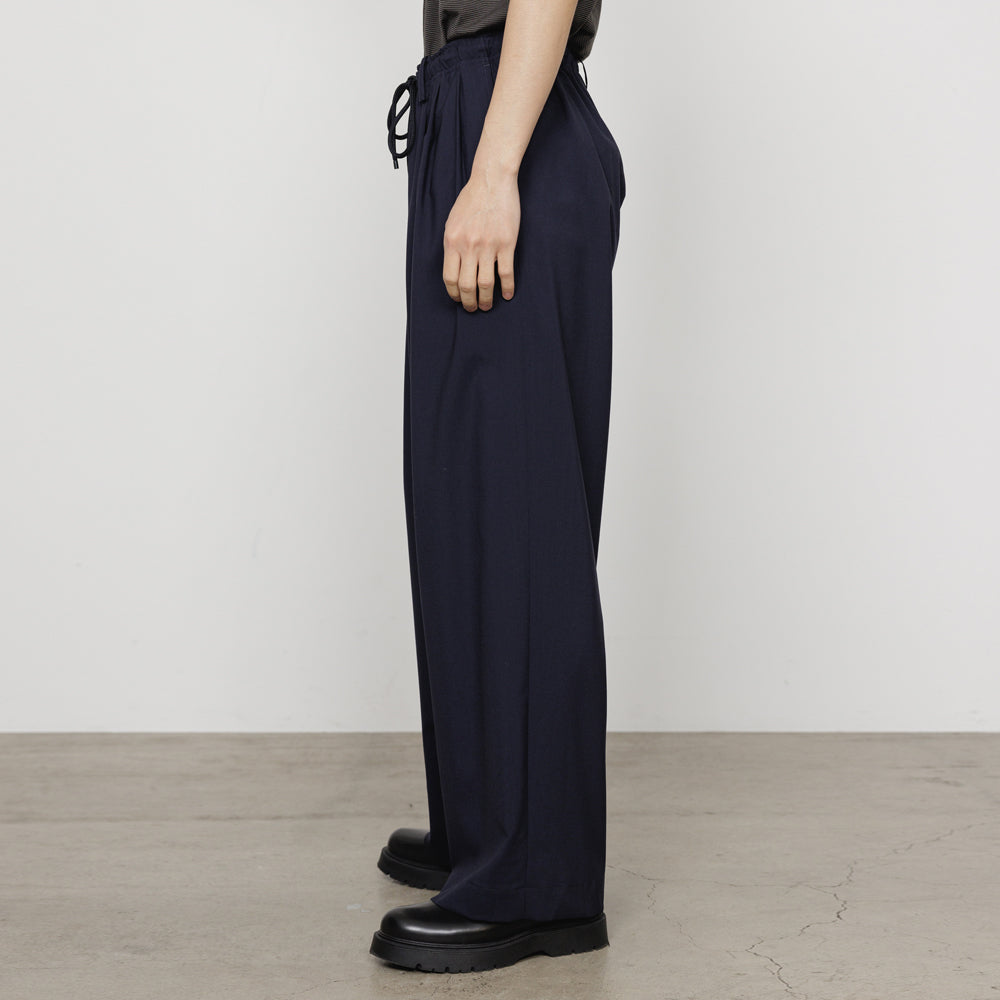 TRIPLE PLEATED EASY TROUSERS ORGANIC WOOL 2/80 TROPICAL