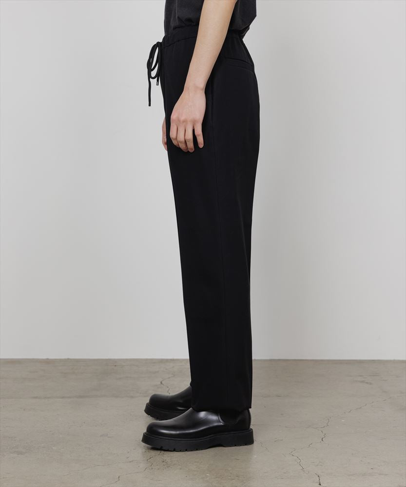 FLAT TAPERED EASY TROUSERS ORGANIC COTTON GABARDINE