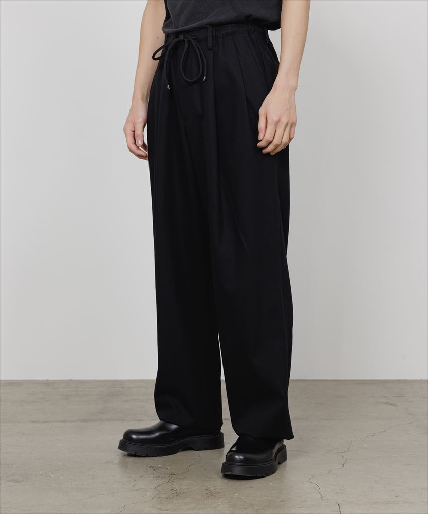 DOUBLE PLEATED EASY TROUSERS ORGANIC COTTON GABARDINE