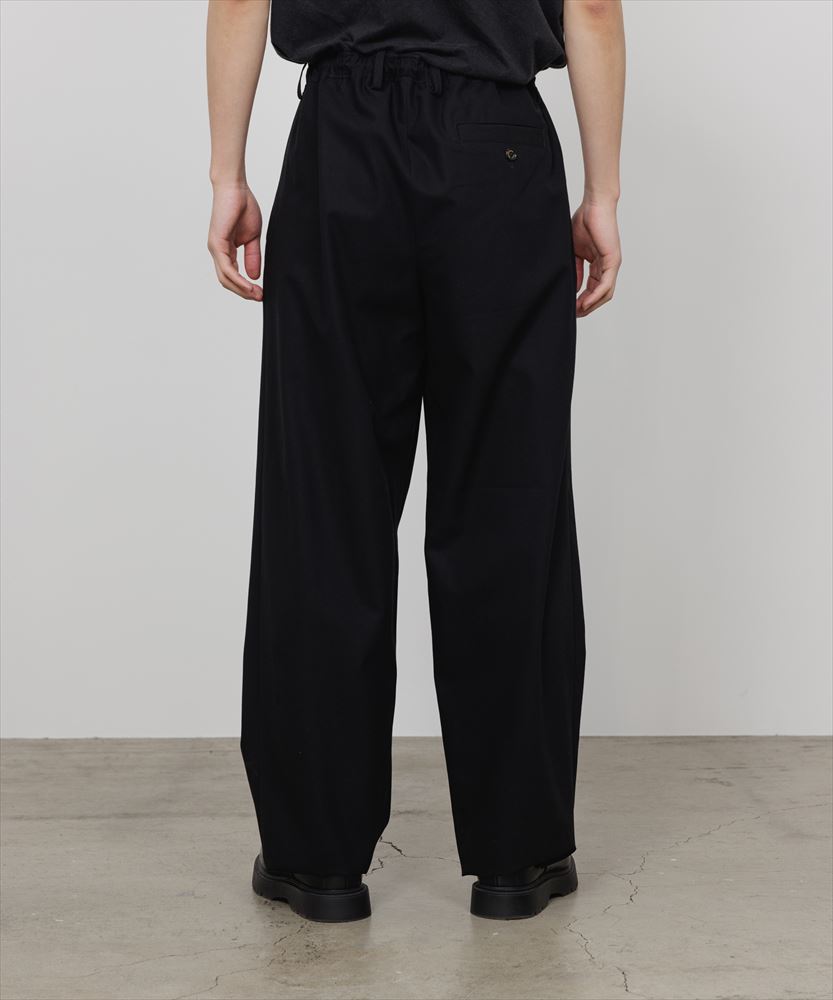 DOUBLE PLEATED EASY TROUSERS ORGANIC COTTON GABARDINE