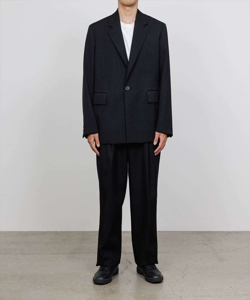 DOUBLE PLEATED SEMI EASY TROUSERS POLWARTH HARD TWILL