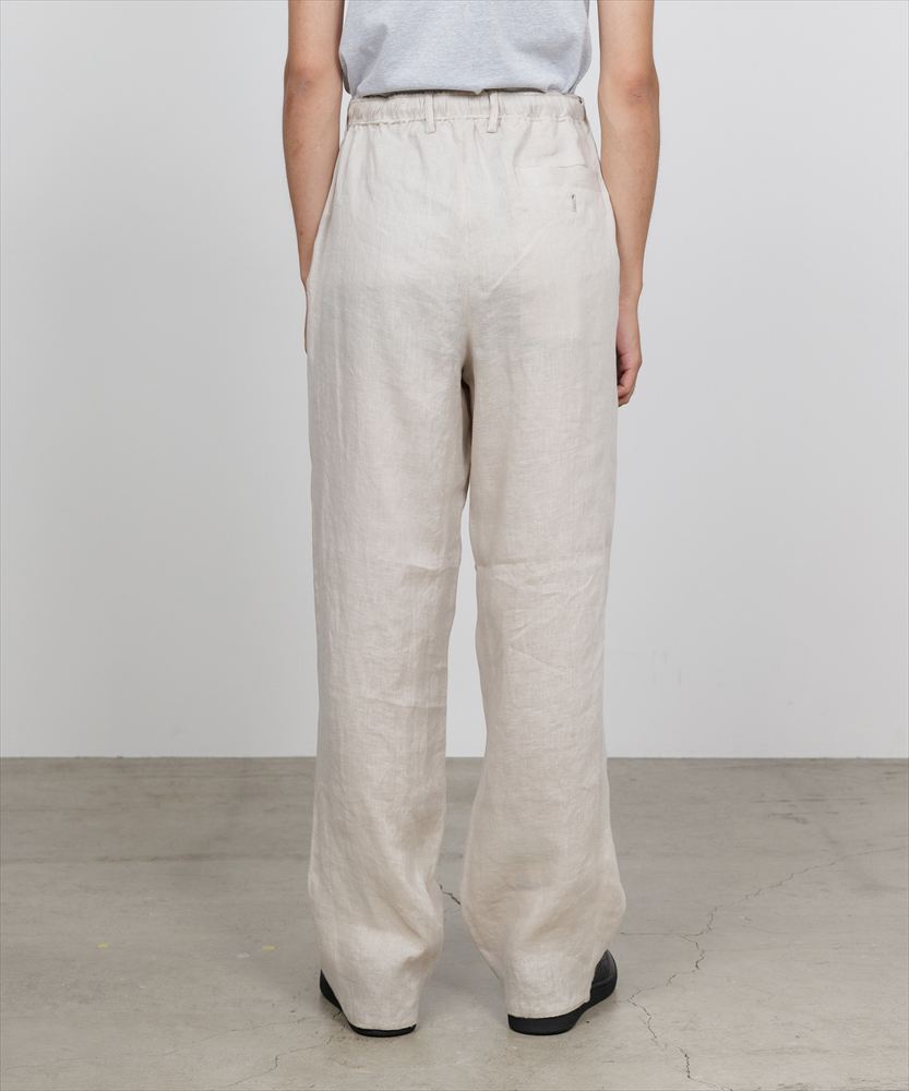 DOUBLE PLEATED EASY TROUSERS HEMP