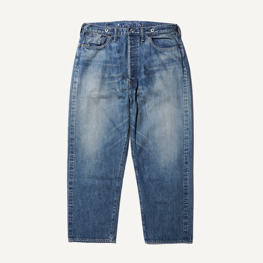 No.22 Washed Wide Denim Pants