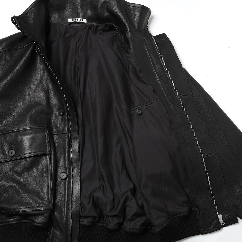 TEXTURED LAMB LEATHER BLOUSON (26AW)