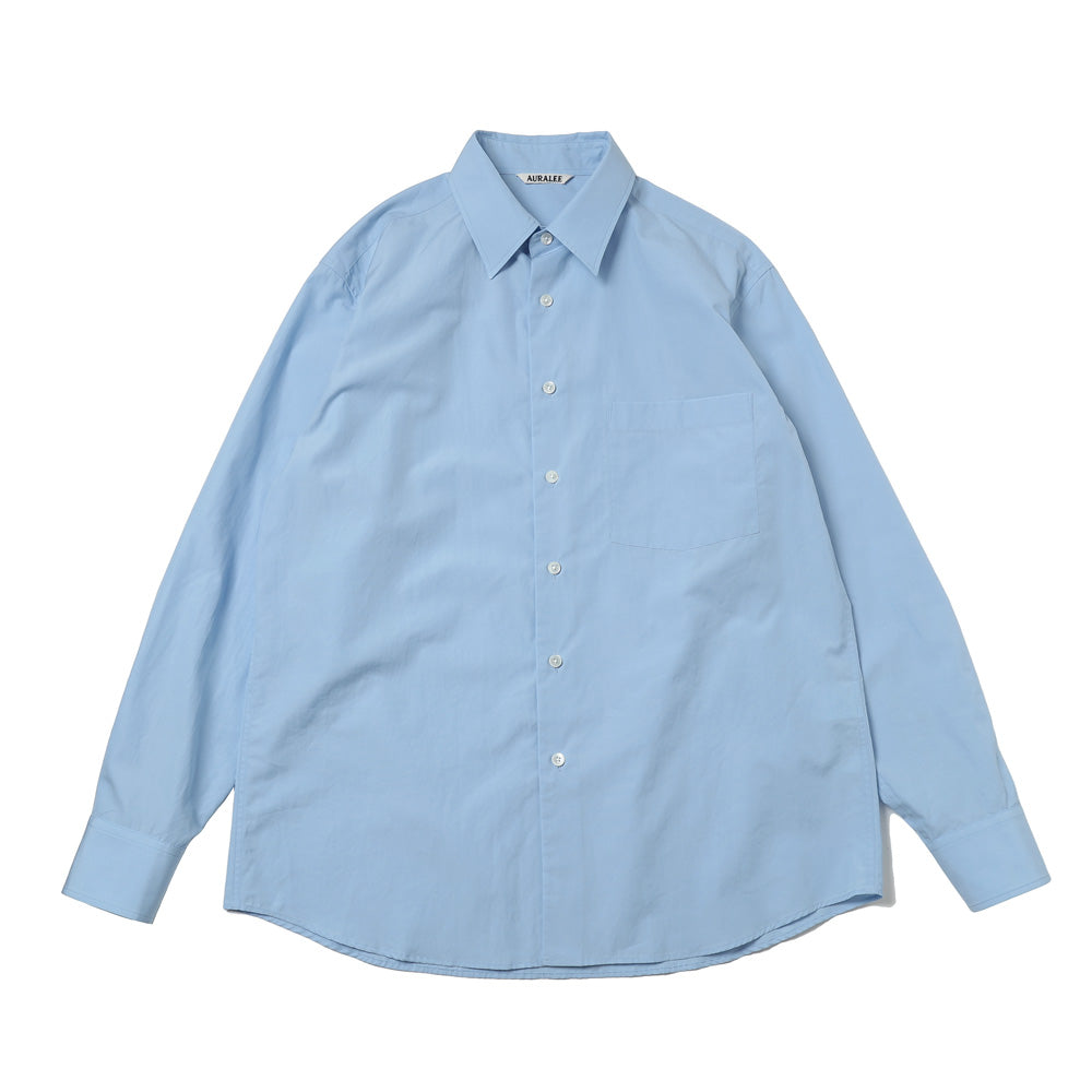 AURALEE) FINX LIGHT WEATHER CHAMBRAY SHIRT (A26AS01FW) | AURALEE