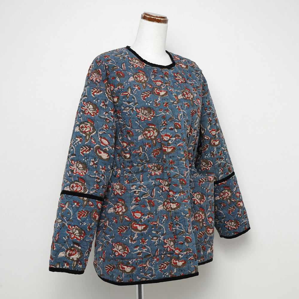 BLOCK PRINT QUILTED JACKET