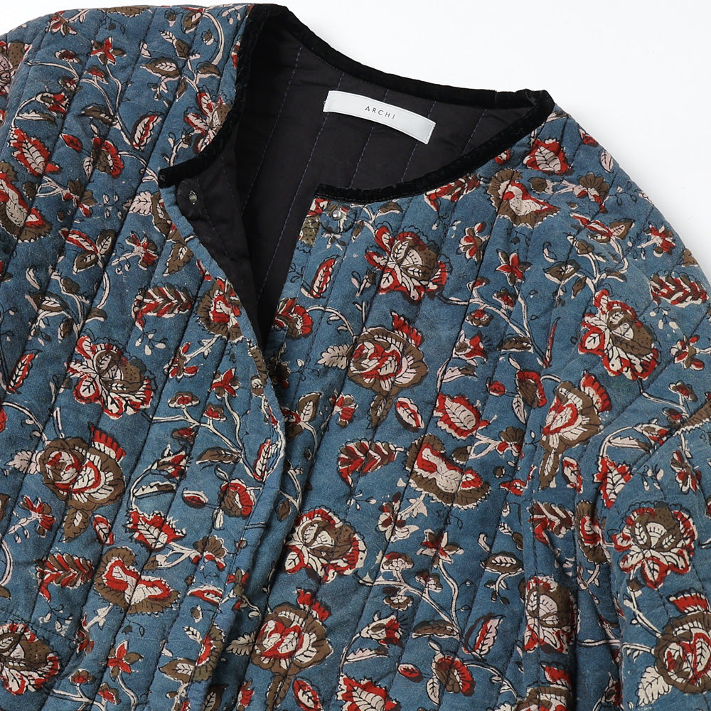 BLOCK PRINT QUILTED JACKET