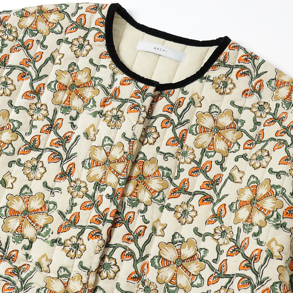 BLOCK PRINT QUILTED JACKET