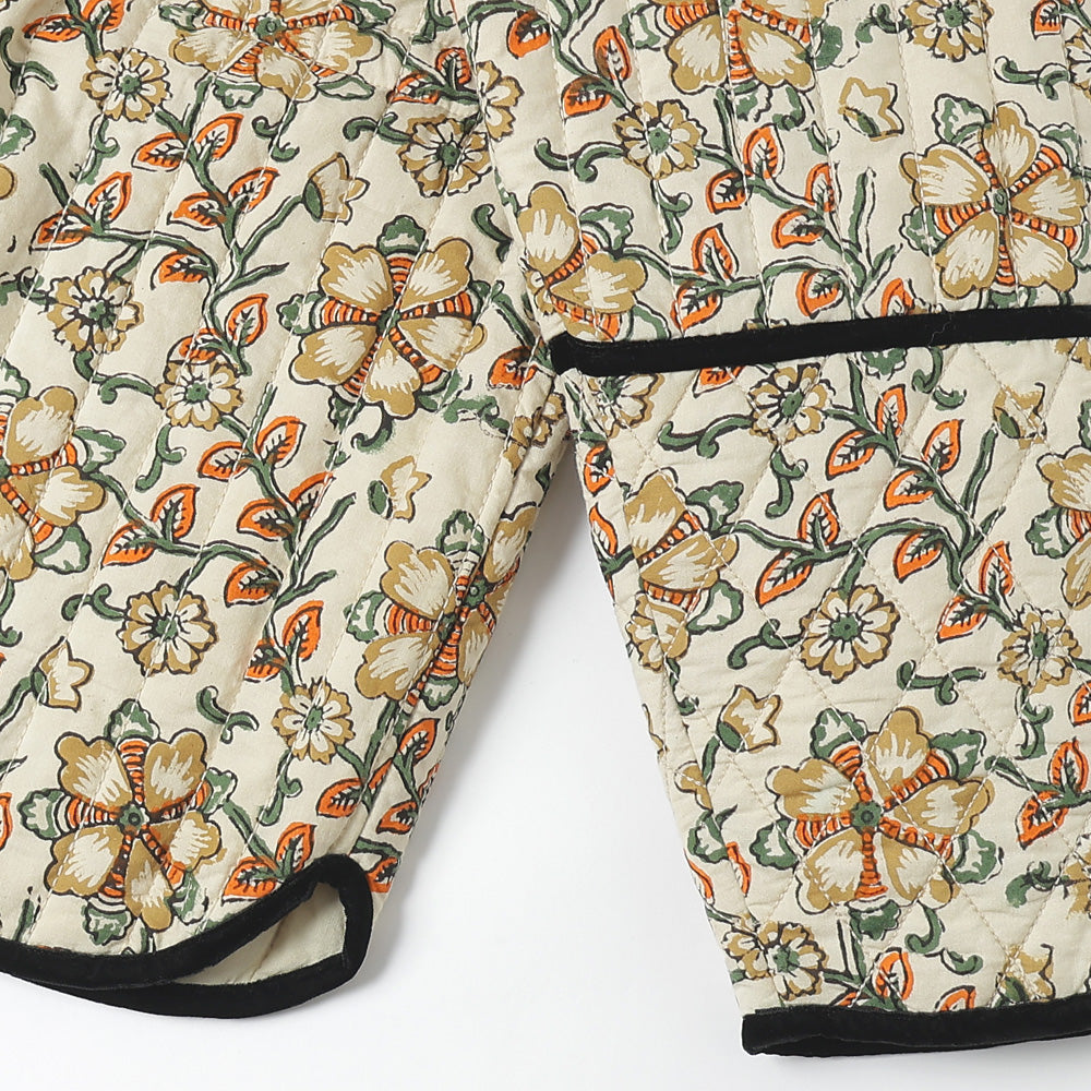 BLOCK PRINT QUILTED JACKET