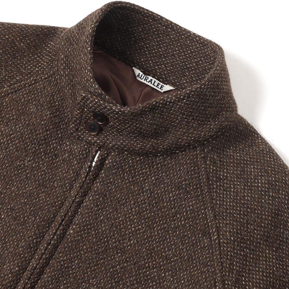 LAMA SHETLAND WOOL TWEED ZIP BLOUSON