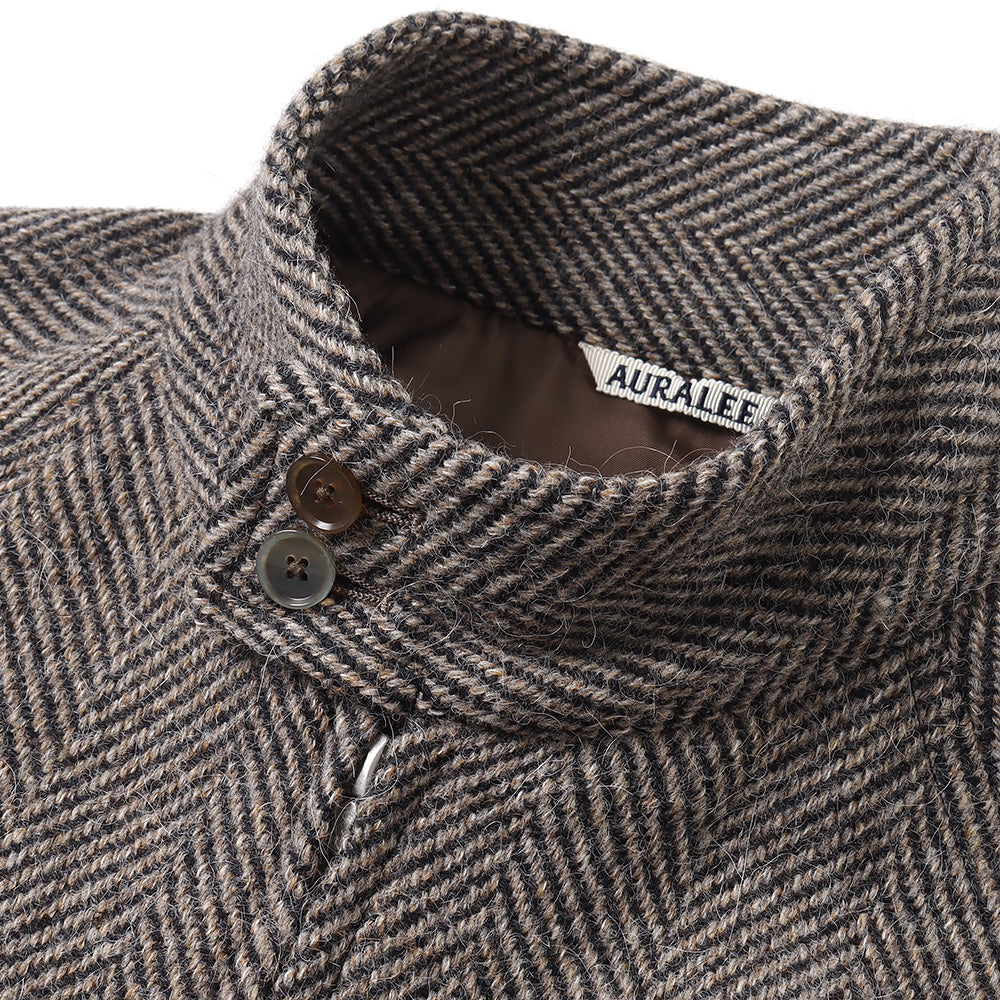 LAMA SHETLAND WOOL TWEED ZIP BLOUSON