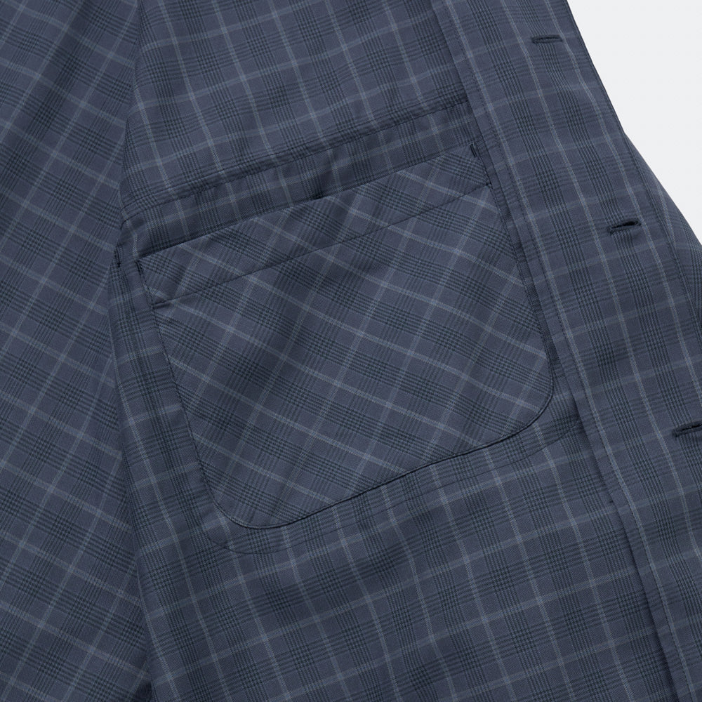 TECH SPORTS OPEN COLLAR SHIRT L/S NOVA CHECK