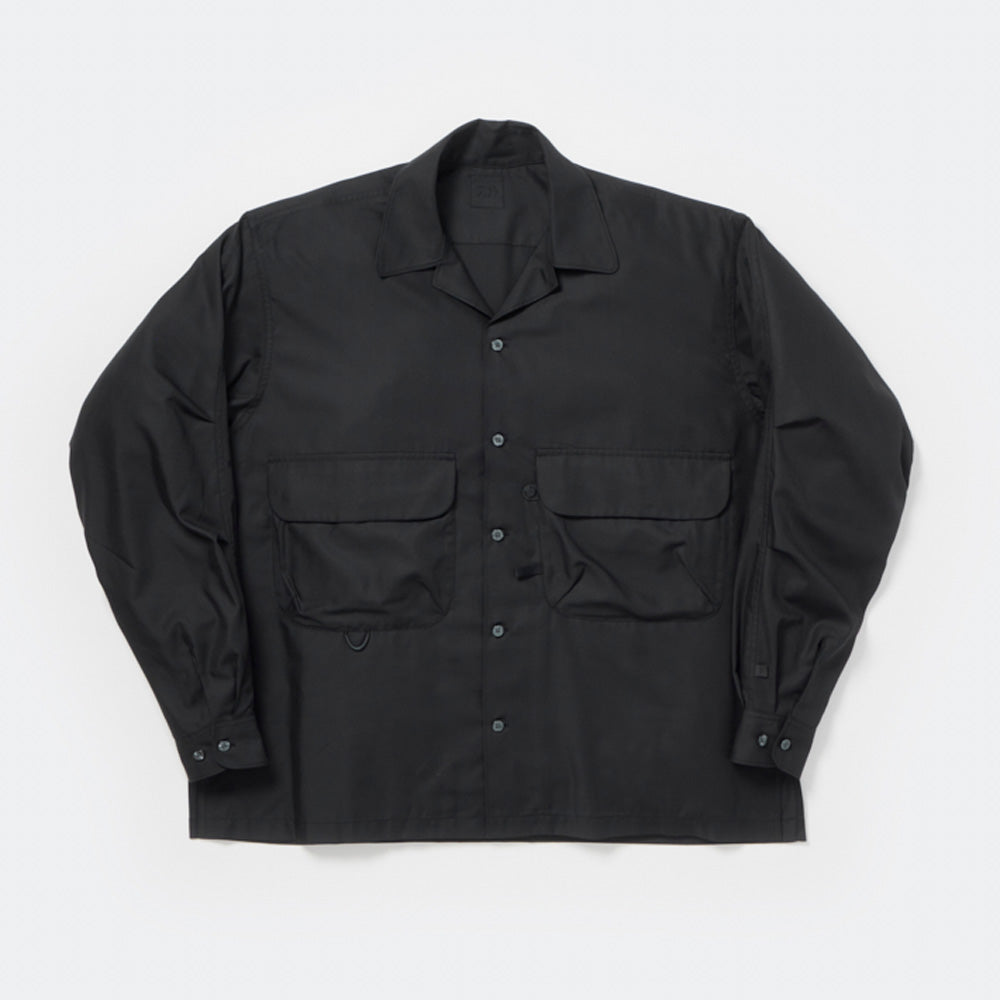 DAIWA PIER39 TECH SPORTS OPEN COLLAR SHIRT L/S SOLID (BE-82026W