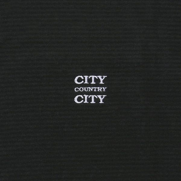 EMBROIDERED LOGO OVERDYE BODER T-SHIRT