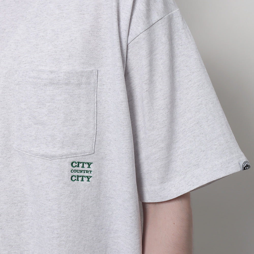 EMBROIDERED LOGO COTTON POCKET T-SHIRT