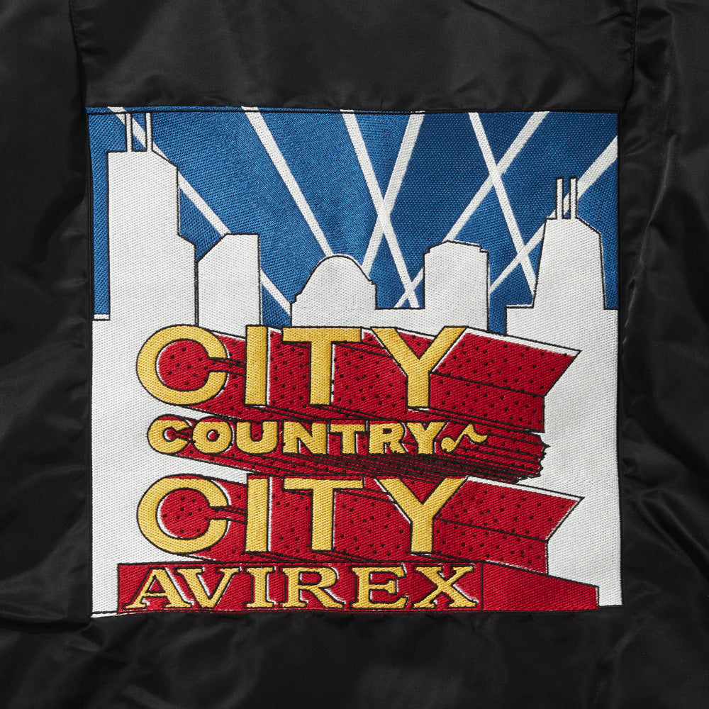 CITY COUNTRY CITY x AVIREX EMBROIDERED LOGO MA-1