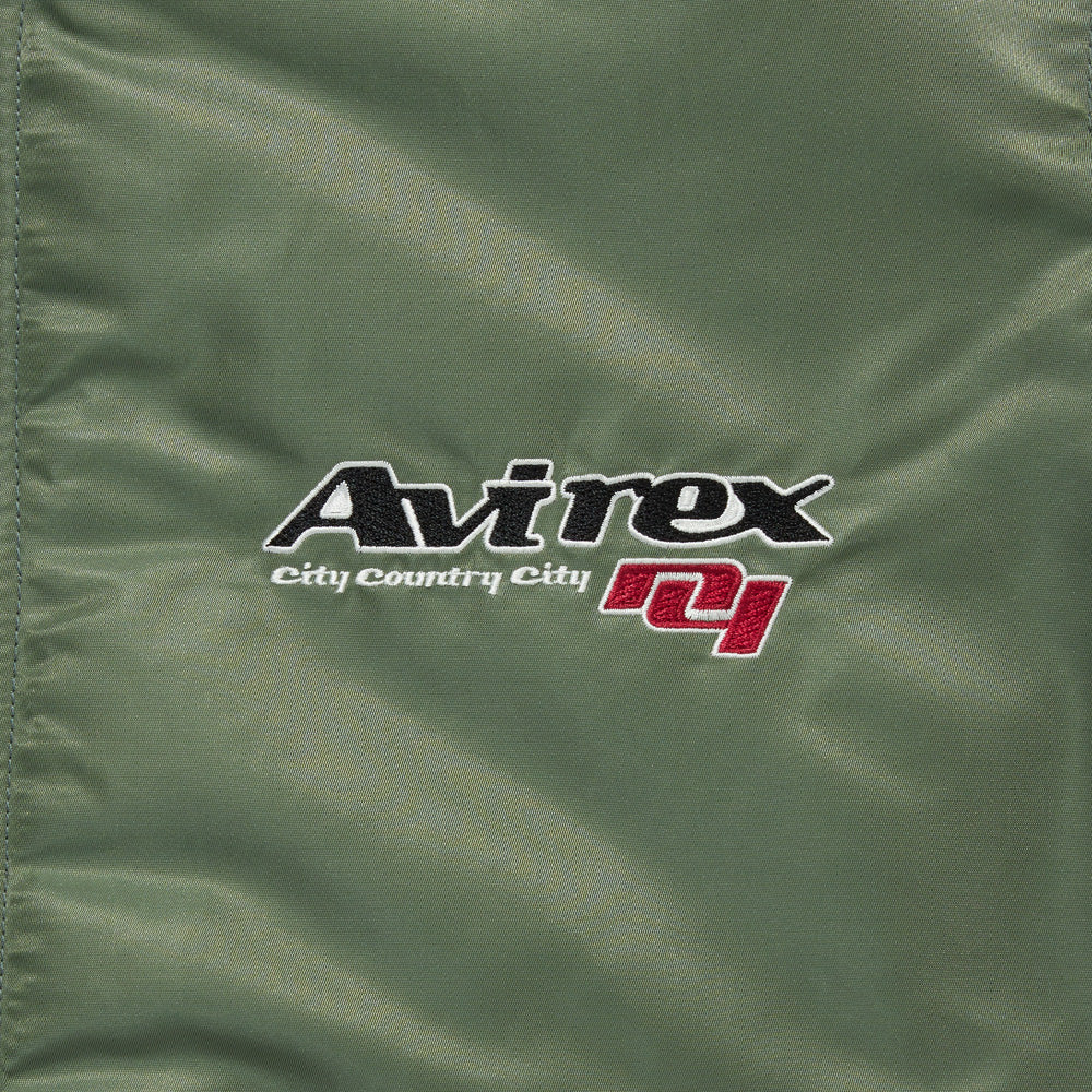 CITY COUNTRY CITY x AVIREX EMBROIDERED LOGO MA-1