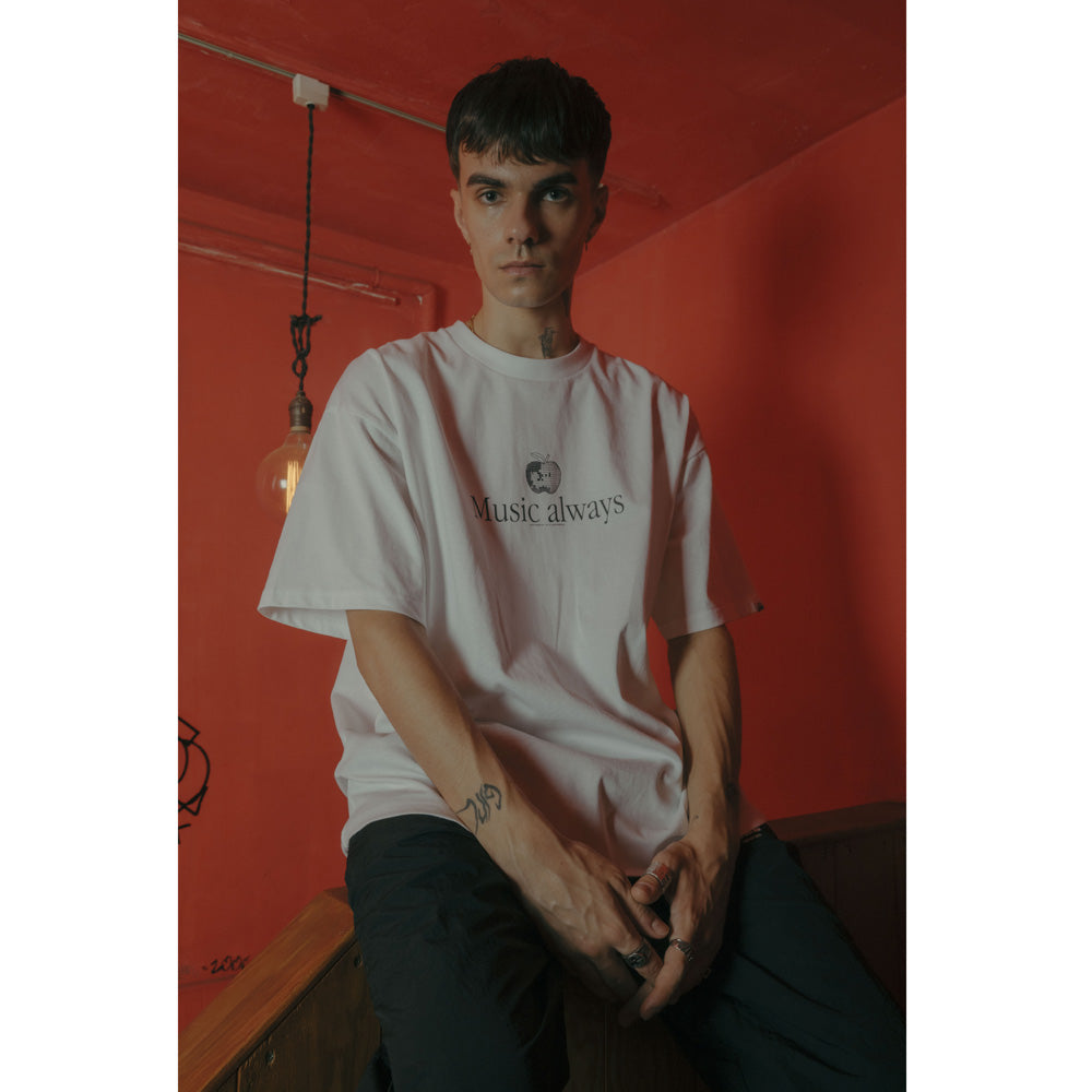 COTTON S/S T-SHIRT_Music always