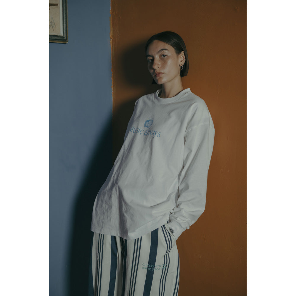COTTON L/S T-SHIRT_Music always