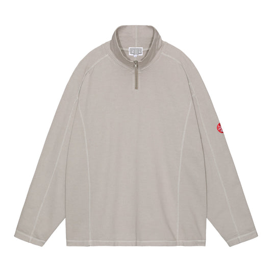 OVERDYE HALF ZIP TURTLE LONG SLEEVE T