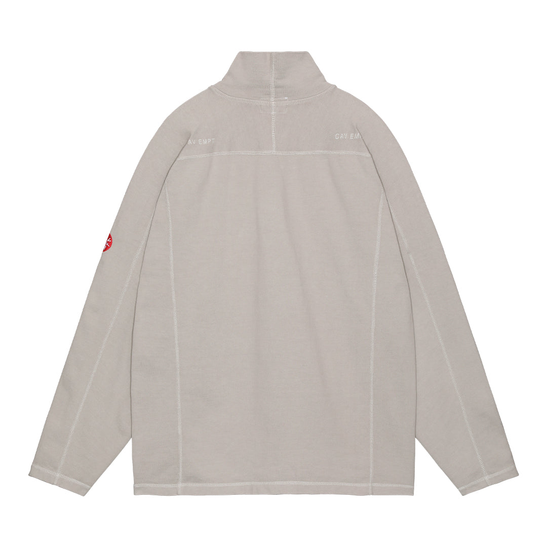 OVERDYE HALF ZIP TURTLE LONG SLEEVE T