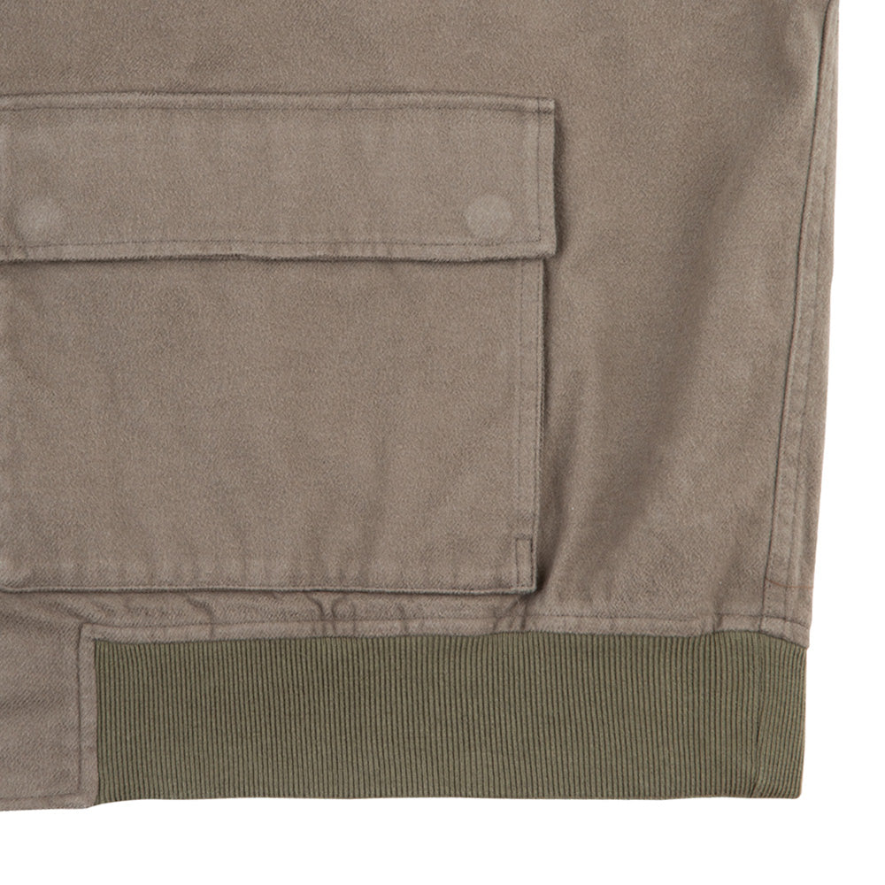 COTTON FLANNEL ZIP JACKET
