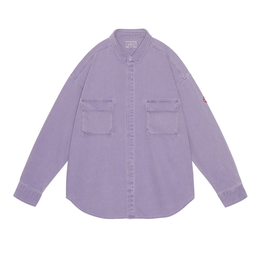 OVERDYE COTTON TWILL BIG SHIRT