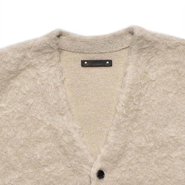 Shaggy Mohair Knit Cardigan