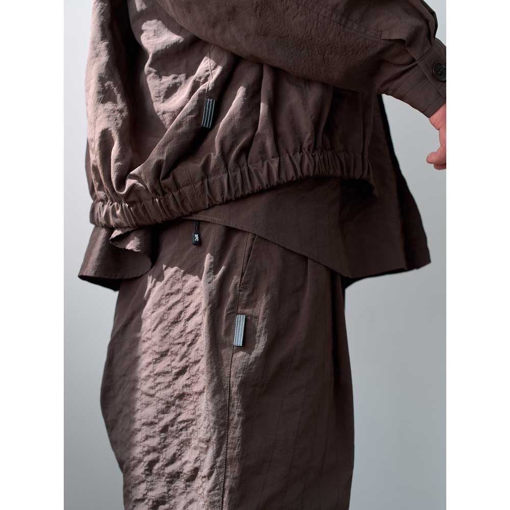NEW WIDE TWO TUCK PANTS(STITCHED NYLON)
