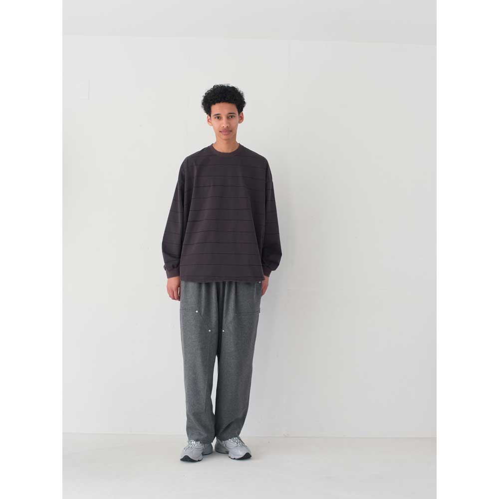 SIDE STRIPE SUPER BIG LS TEE(DISCHARGED)