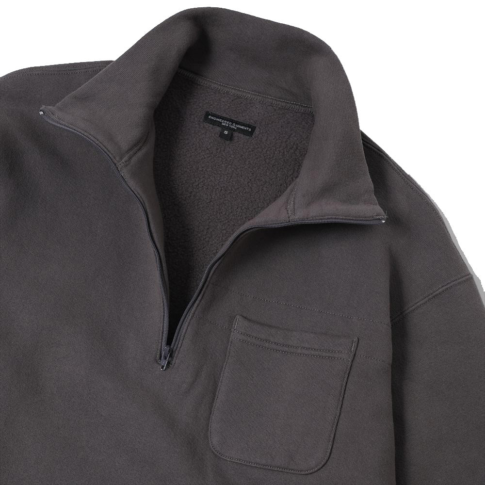 Zip Mock Neck - 12oz Cotton Fleece