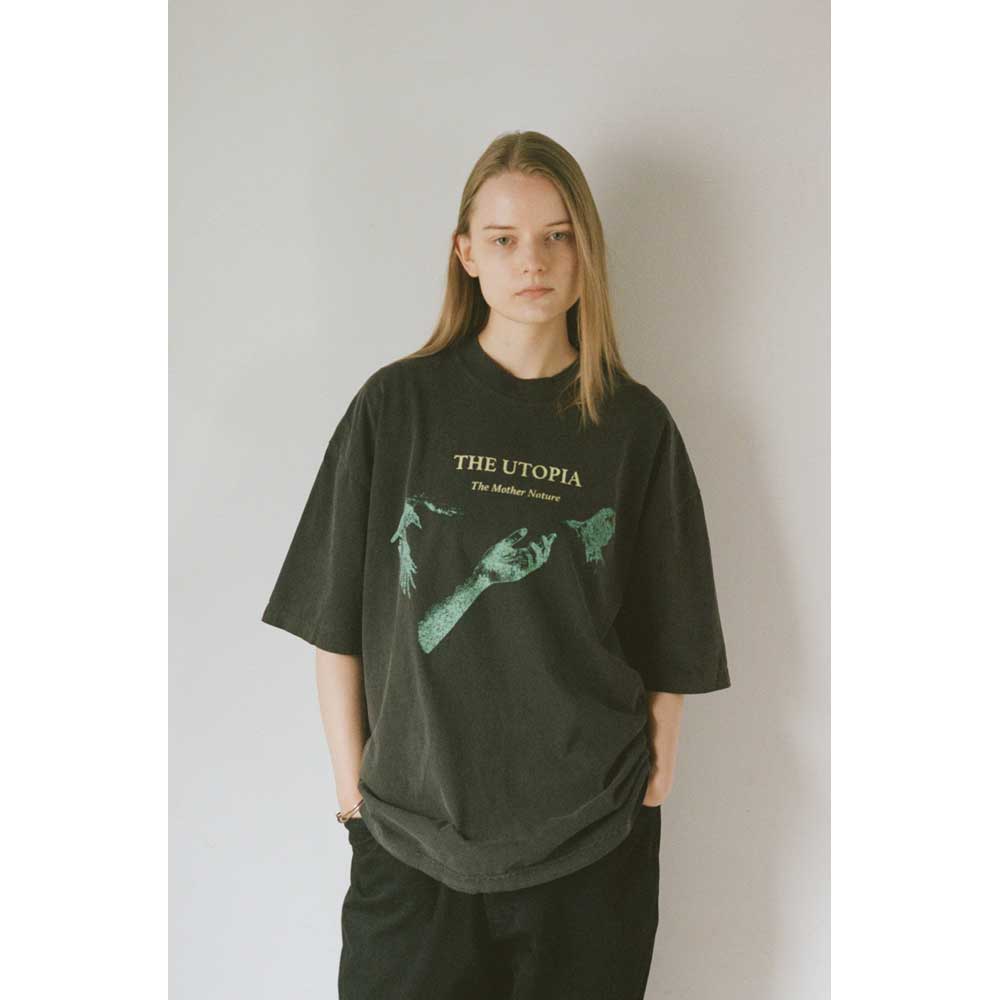 OVERSIZED GARMENT DYE T-SHIRT(UTOPIA)
