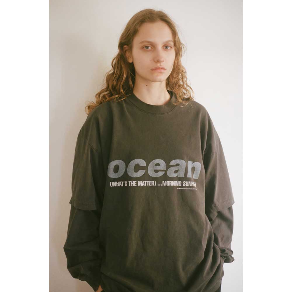 OVERSIZED GARMENT DYE T-SHIRT(OCEAN)