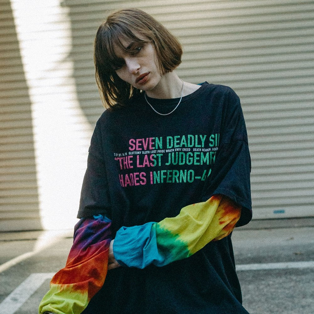 LAYERED OVERSIZE LONG T-SHIRT