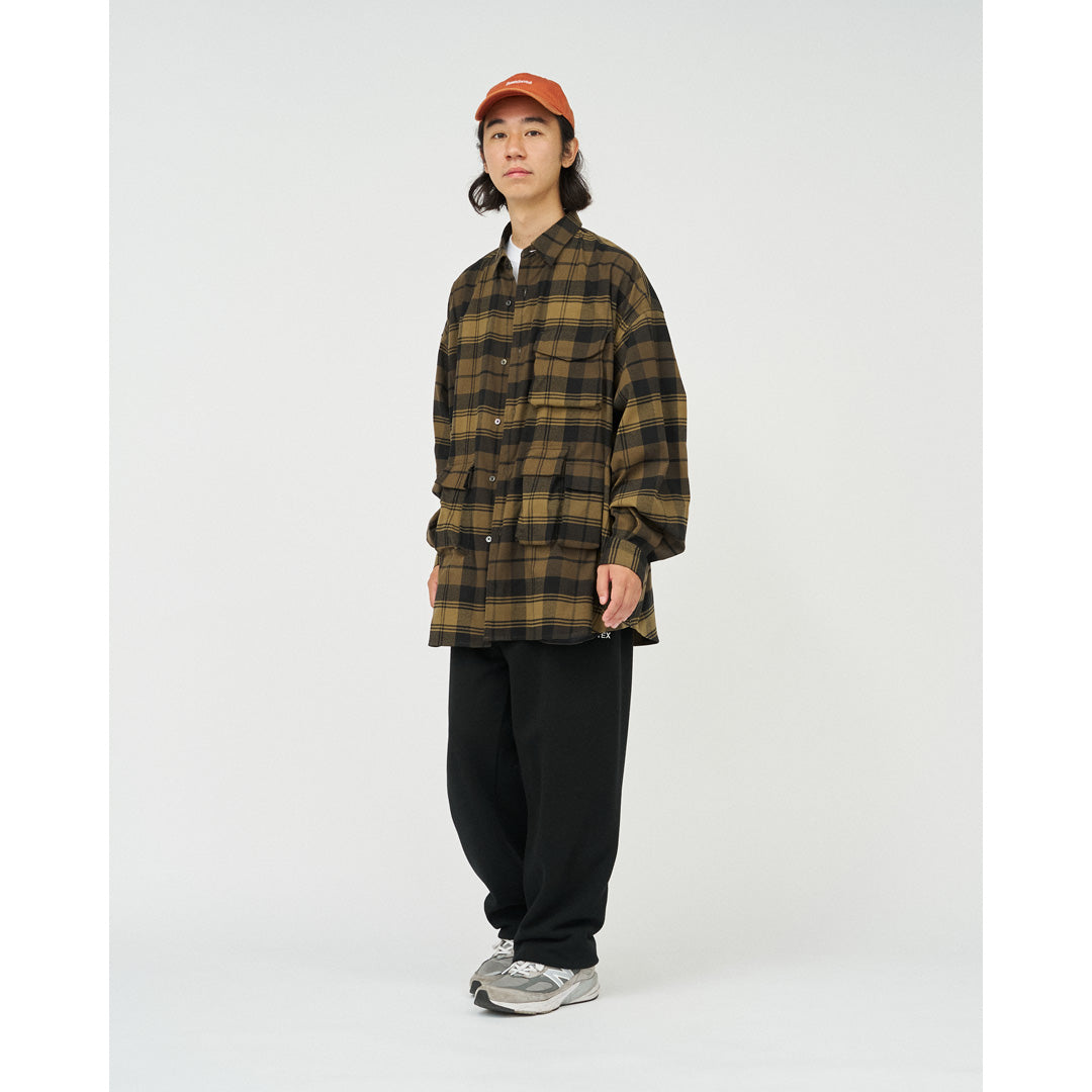 FLANNEL CHECK MULTI POCKET SHIRT