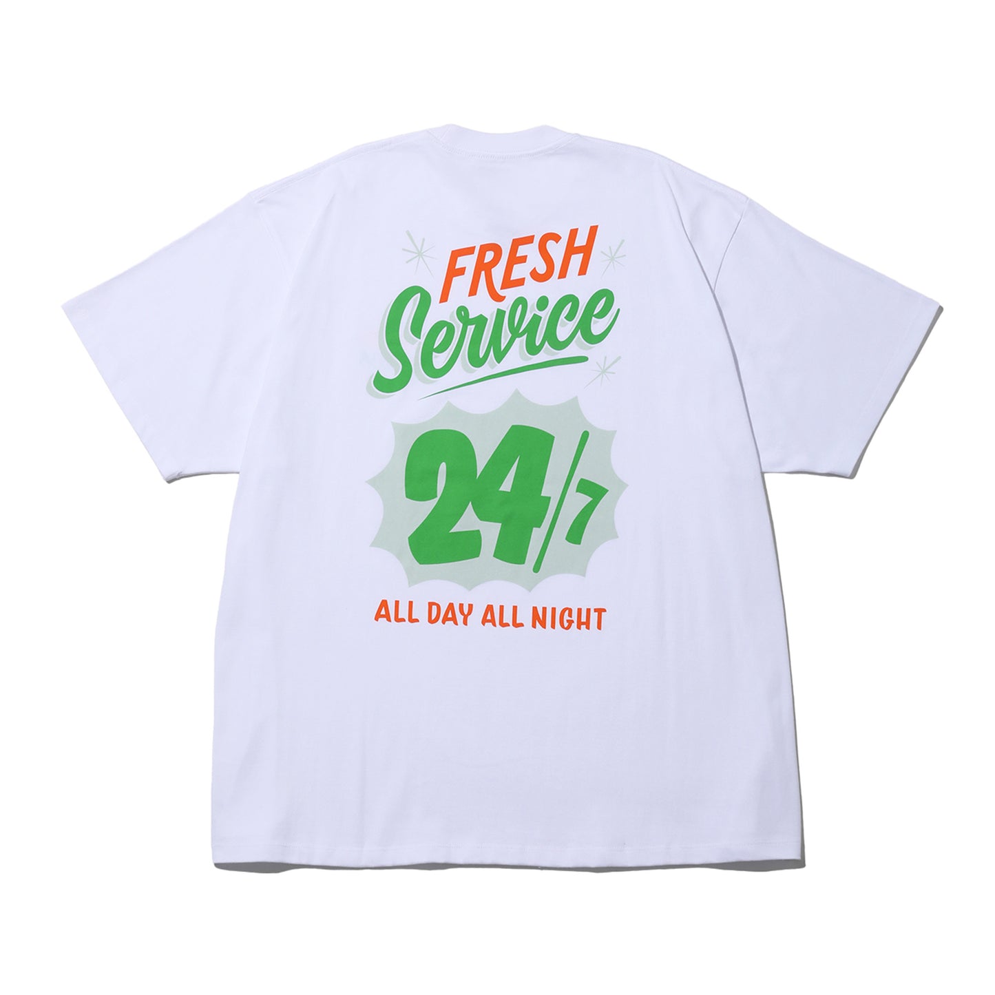 CORPORATE PRINTED S/S TEE ”ALL DAY ALL NIGHT ”