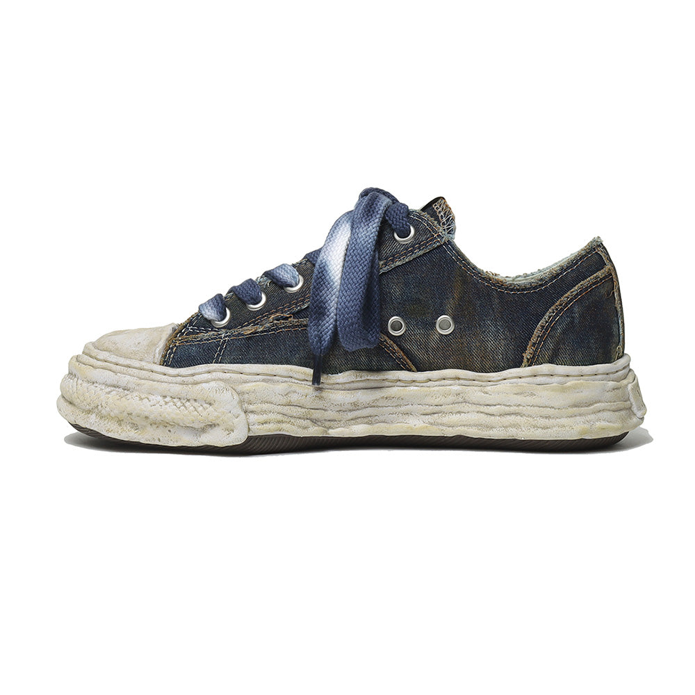 (PETERSON23) OG Sole Washed Denim Low-top Sneaker BLUE