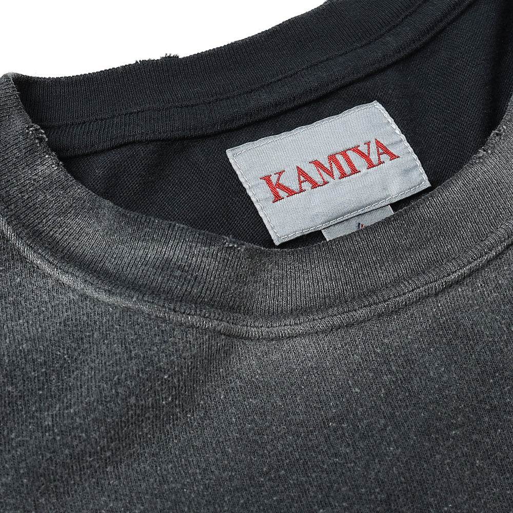 Skull Flame Distressed L/S Tee