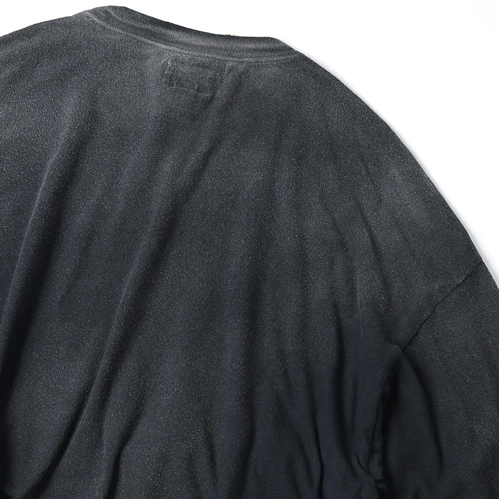Skull Flame Distressed L/S Tee