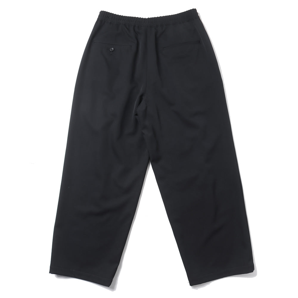 Scale Off Gabardine Two Tuck Wide Trousers