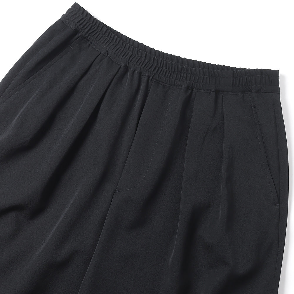 Scale Off Gabardine Two Tuck Wide Trousers