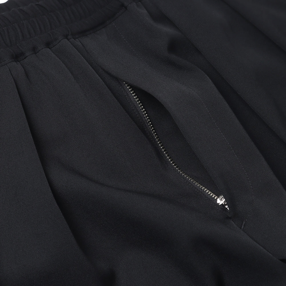 Scale Off Gabardine Two Tuck Wide Trousers