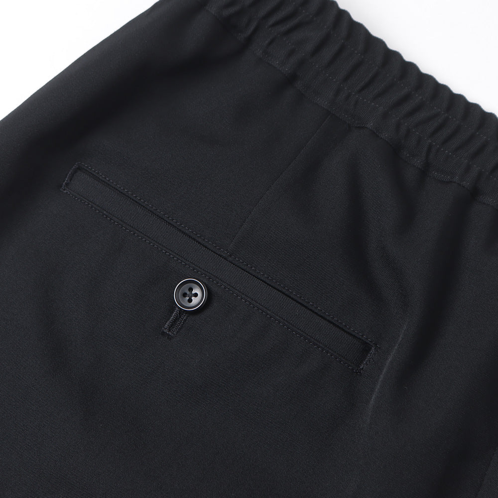 Scale Off Gabardine Two Tuck Wide Trousers