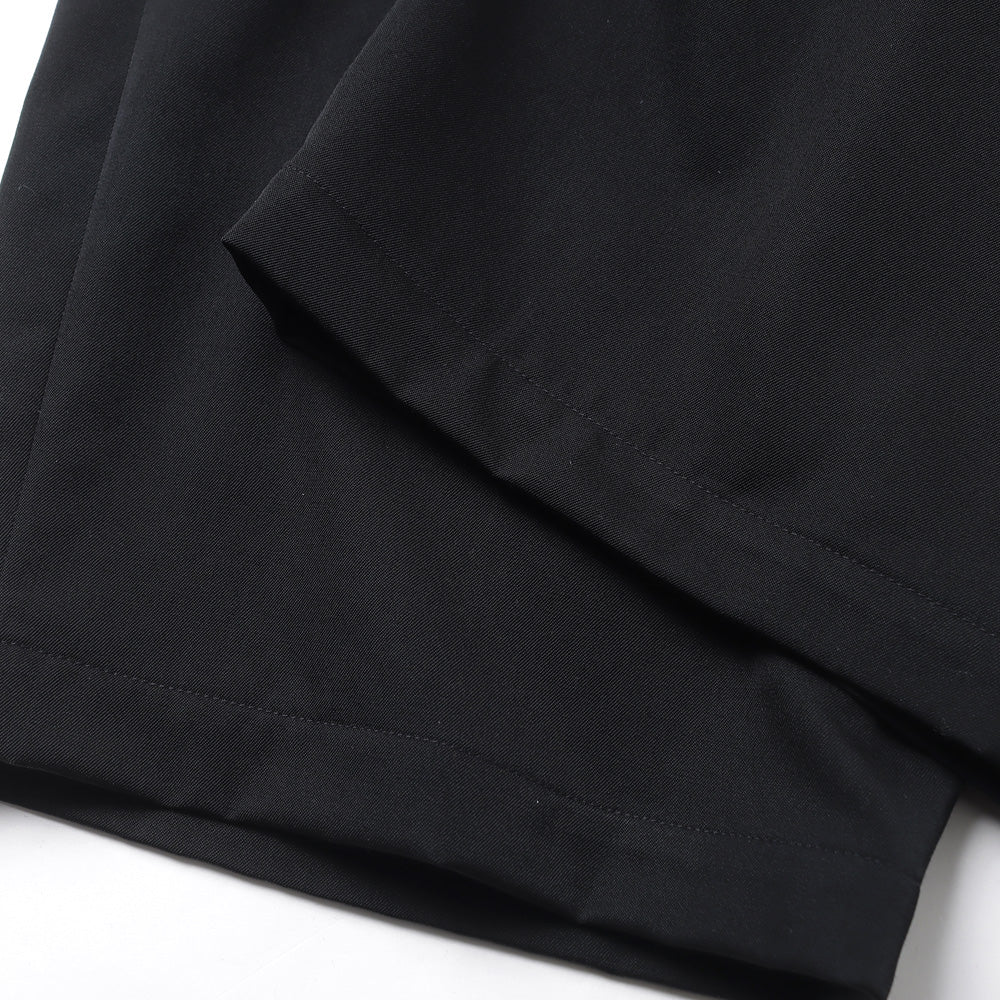 Scale Off Gabardine Two Tuck Wide Trousers