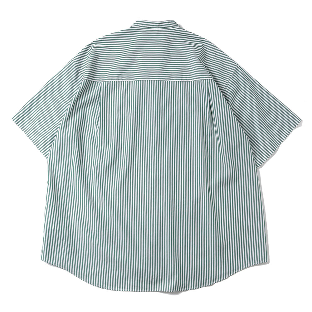 Broad S/S Oversized Band Collar Shirt