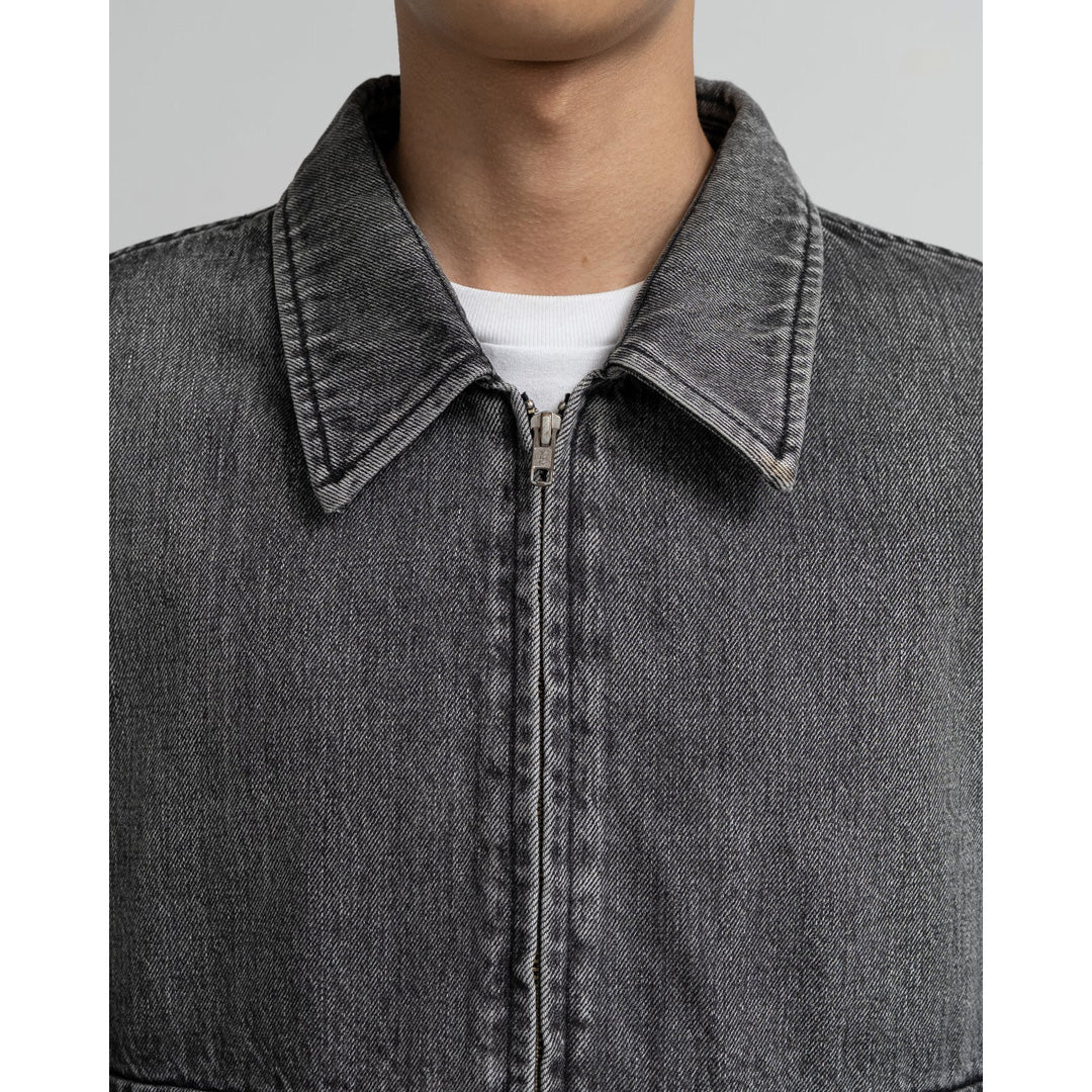 Selvage Denim Zip Jacket(LIGHT FADE)